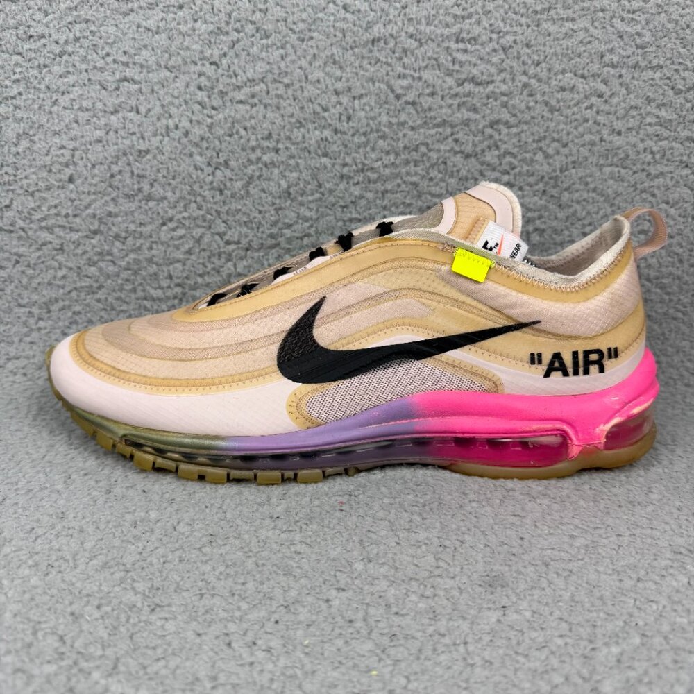 Nike Air Max 97 Off White Men 11.5 Shoe Pink Serena Williams Queen OG Sneakers 4 - Picture 2 of 11